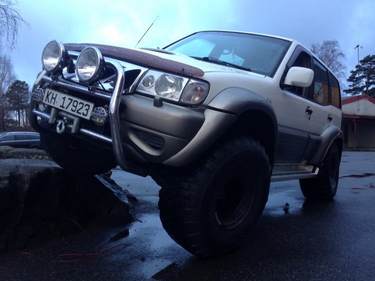 Диагональ на 38-х колесах и лифте Terrano 2 — Nissan Terrano II, 2,4 л ...