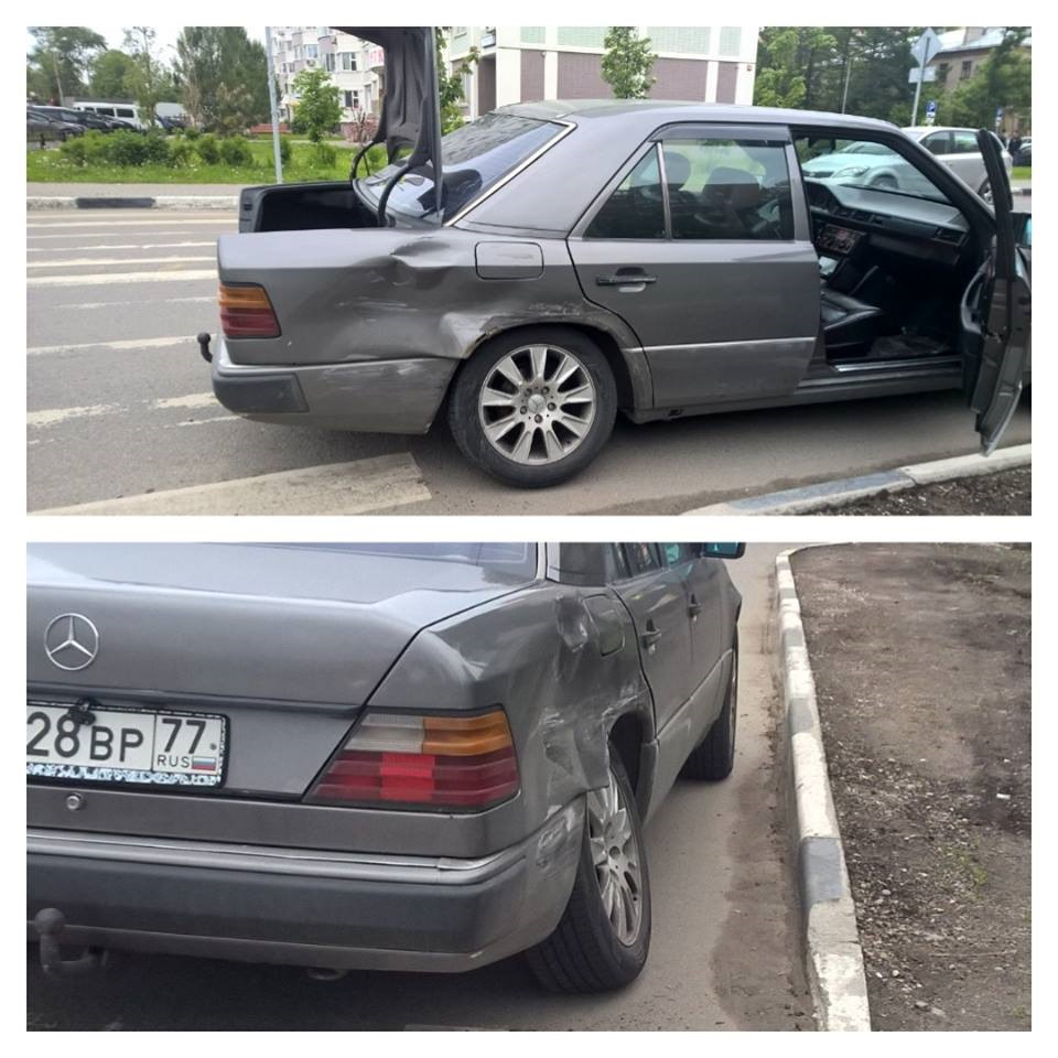 Попал в аварию — Mercedes-Benz E-class (W124), 2,3 л, 1993 года | ДТП |  DRIVE2