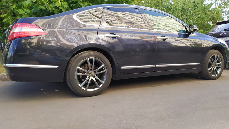 Молдинг в никель — Nissan Teana (J32), 2,5 л., 2008 года | своими ...