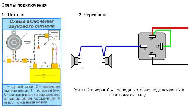 Как правильно подключить звуковой сигнал Закос под америкос или габариты в поворотниках+звуковой сигнал - Lada 21124, 1,6