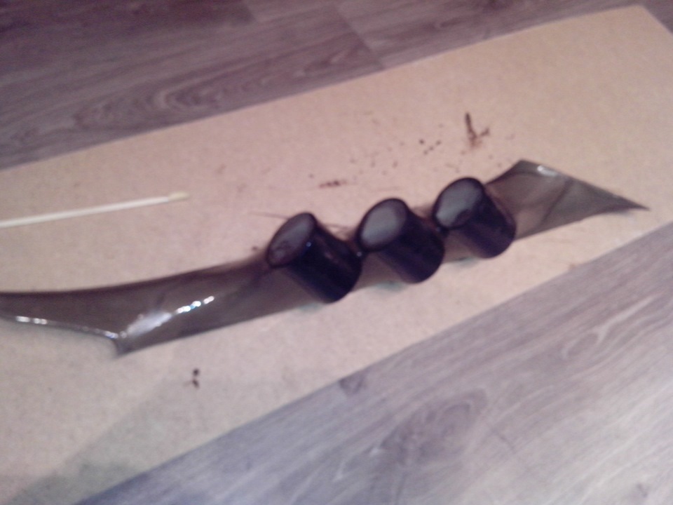 изготовление подиума под 3 датчика в штатное место — Subaru Legacy (BE ...