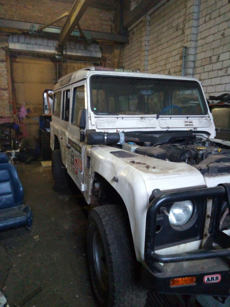 Готовимся варить раму) — Land Rover Defender, 2,5 л, 1997 года | своими ...