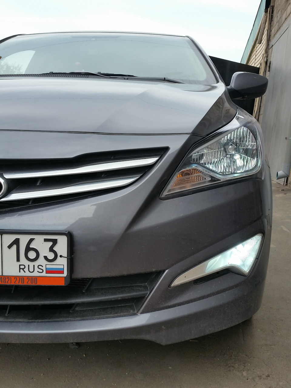 LED Лампы в ДХО — Hyundai Solaris (1G), 1,4 л, 2016 года | стайлинг ...