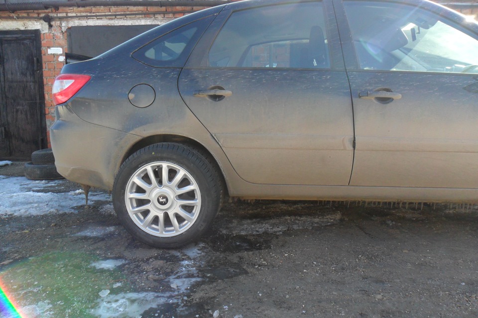 новые диски на лето — Lada Гранта Лифтбек (1G), 1,6 л, 2014 года ...
