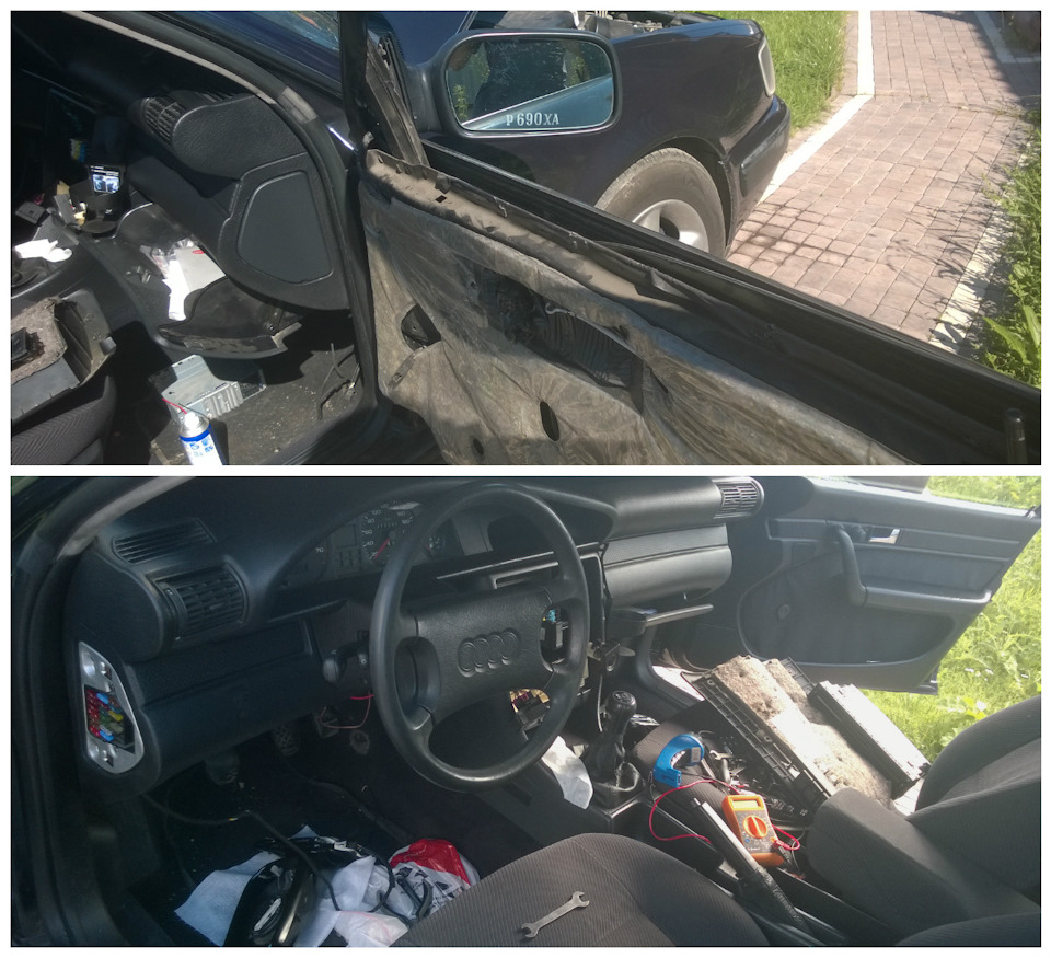 Немного из процесса — Audi 100 (C4)