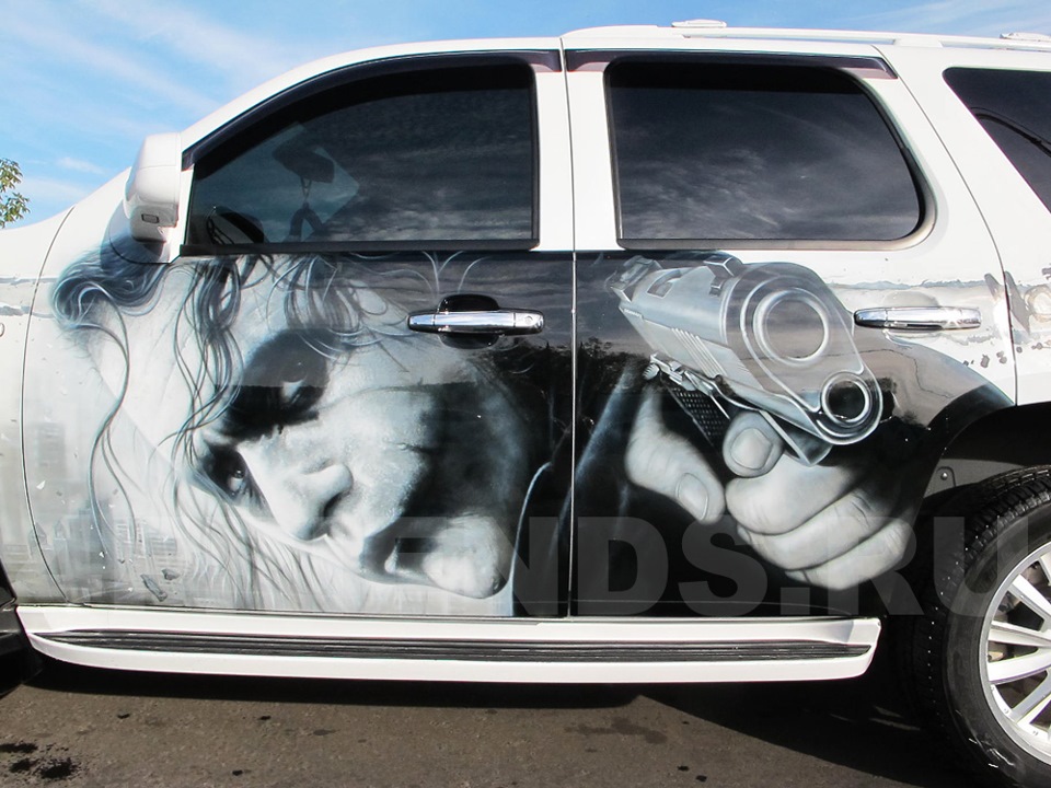 Аэрография Chevrolet Tahoe Джокер — 4FRIENDS.RU на DRIVE2