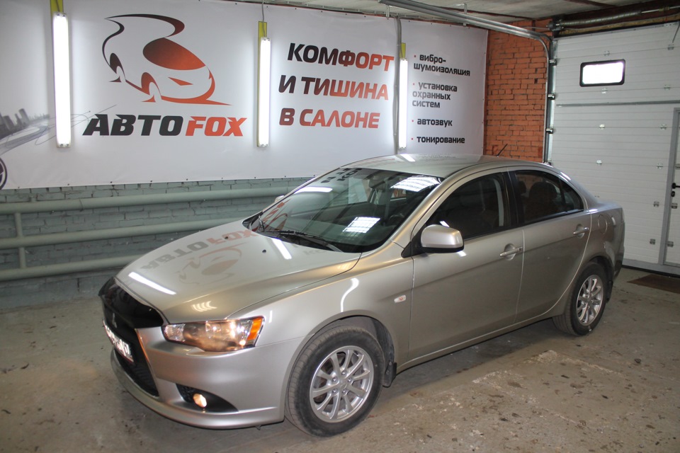Комплексная (полная) шумоизоляция- вариант "VIP" на Mitsubishi Lanser X ...