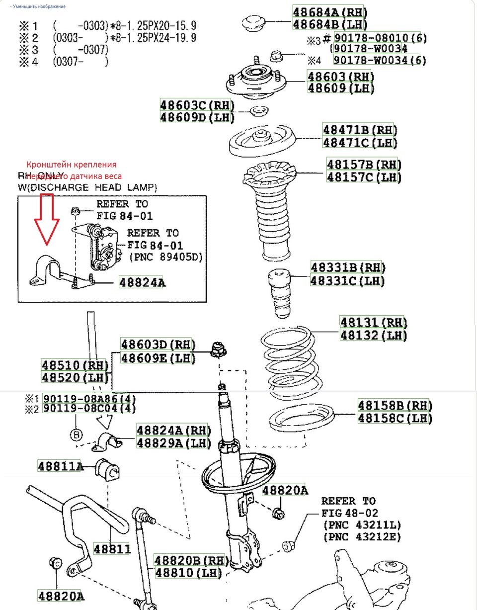 Электрооборудование и освещение Toyota Avensis 03-08