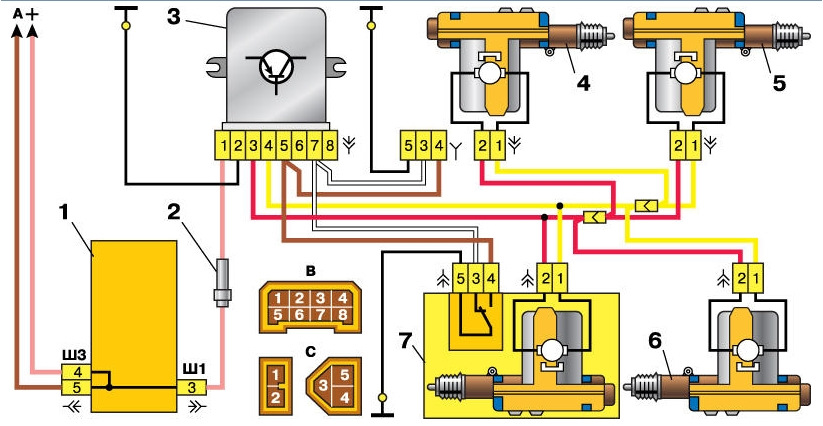 Sss 003 схема подключения на ваз 2110