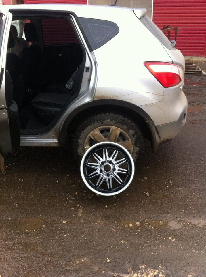 Решили перекрасить диски — Nissan Qashqai (1G), 1,6 л., 2010 года ...