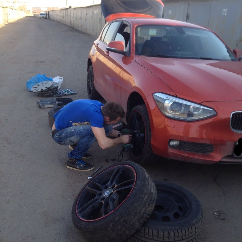 Новые тапочки! — BMW 1 series (F20), 1,6 л., 2013 года | шины | DRIVE2