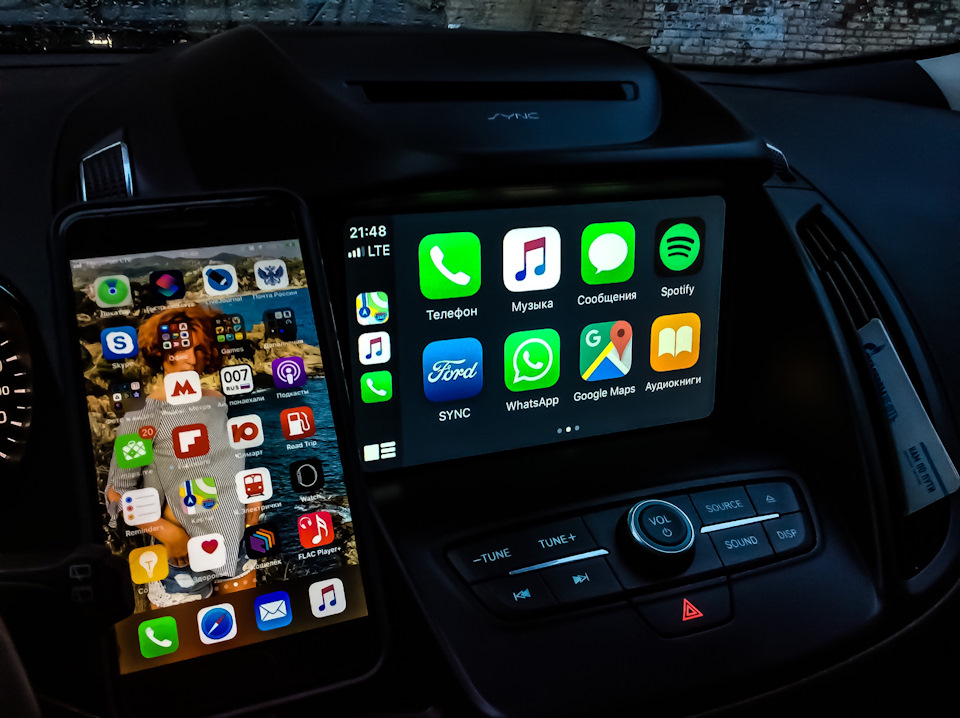 CarPlay in iOS13 — Ford Kuga (2G), 1,5 л, 2017 года автозвук DRIVE2