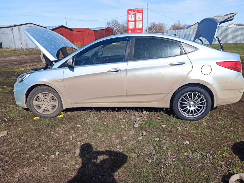 Переобувочка — Hyundai Solaris (1G), 1,6 л, 2011 года | колёсные диски ...