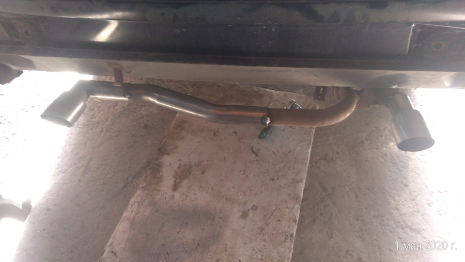 Двойной выхлоп, а так можно было o_O доработка — ГАЗ 31105, 2,4 л, 2007 ...