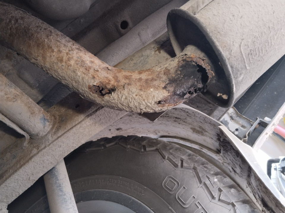 Из нержавейки, задняя часть глушителя, Кайрон дизель — SsangYong Kyron ...