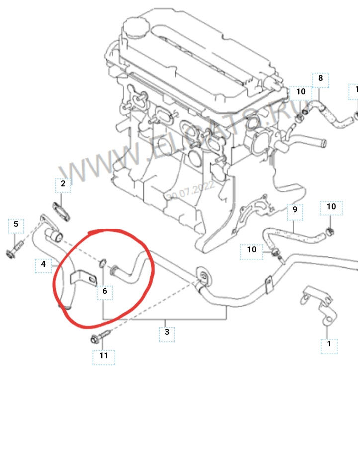 Киа спектра система охлаждения схема с описанием фото