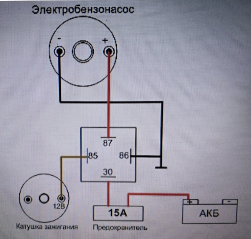 схема питания бензонасоса газель бизнес