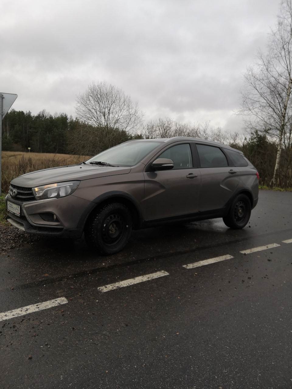 Резина, диски, дороги — Lada Vesta SW Cross (1G), 1,8 л, 2019 года ...