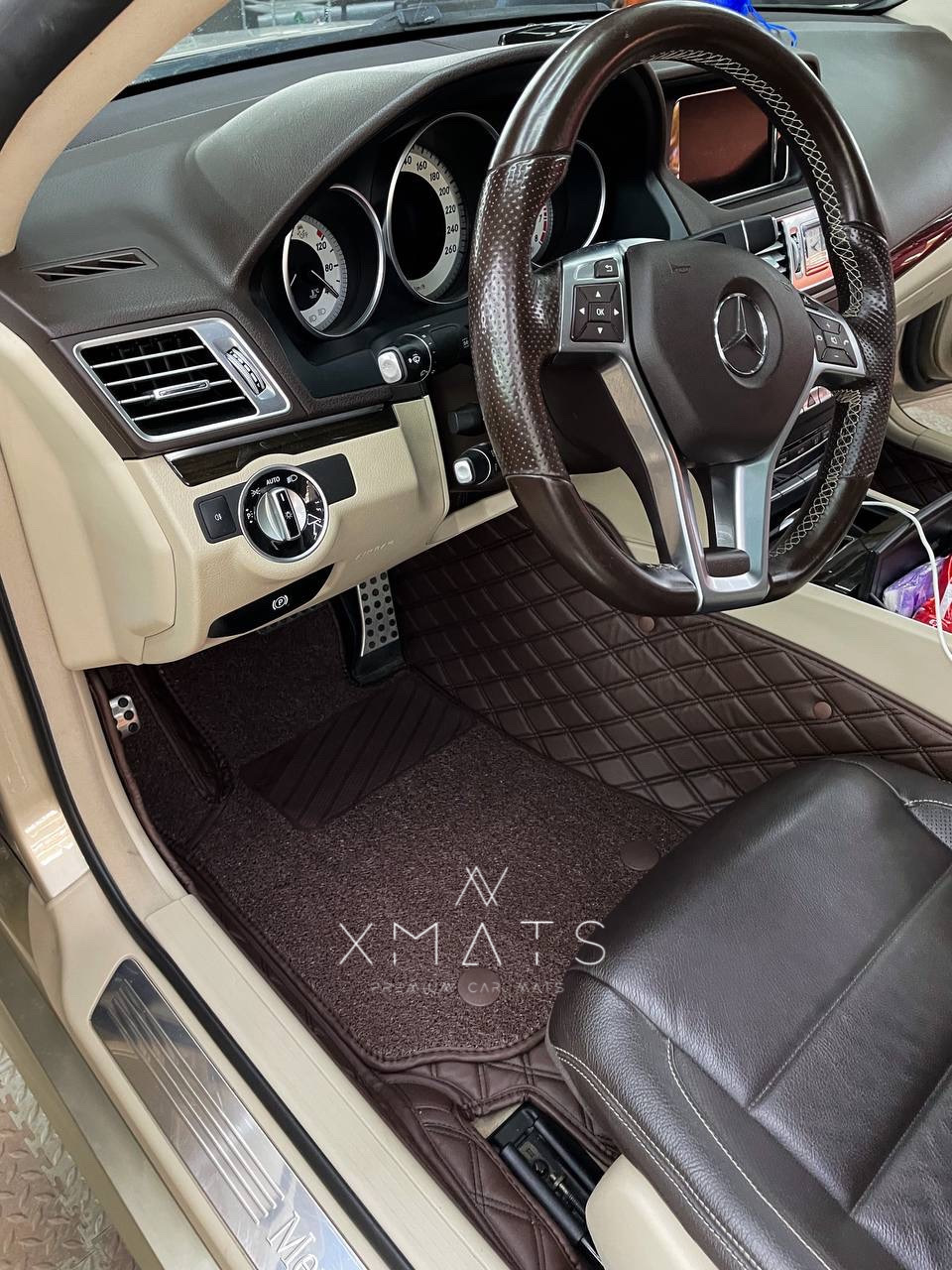 Коврики из экокожи для Mercedes-Benz E-Class W212 Купе. 3D коврики из ...