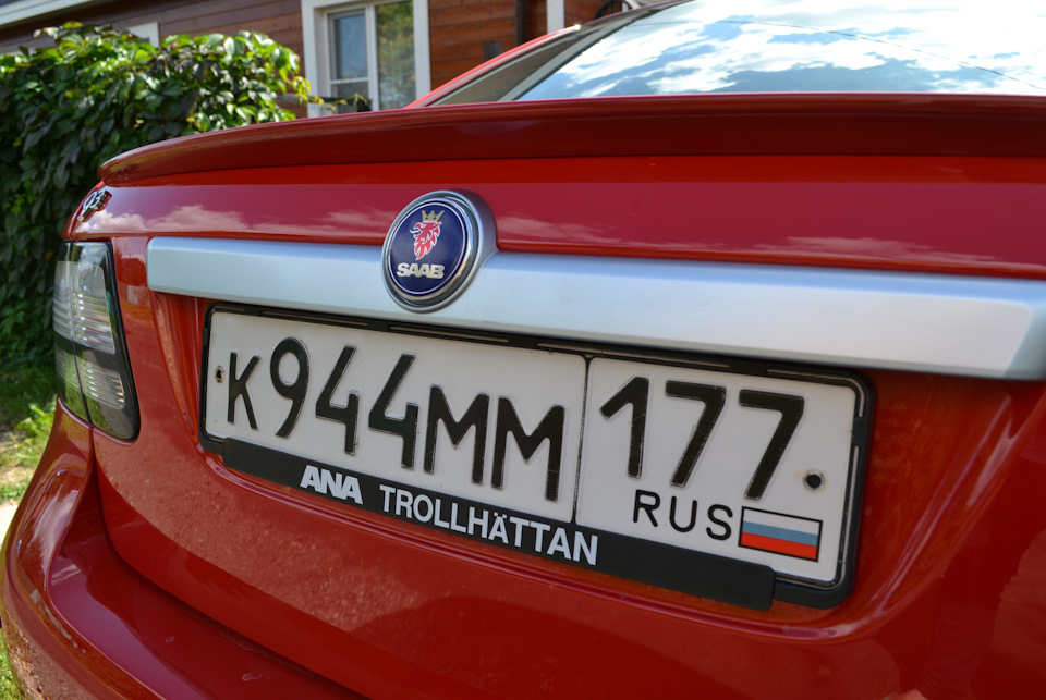 Лампы, значок, полка, гос.знаки, болты — Saab 93 (2G), 2 л, 2008 года