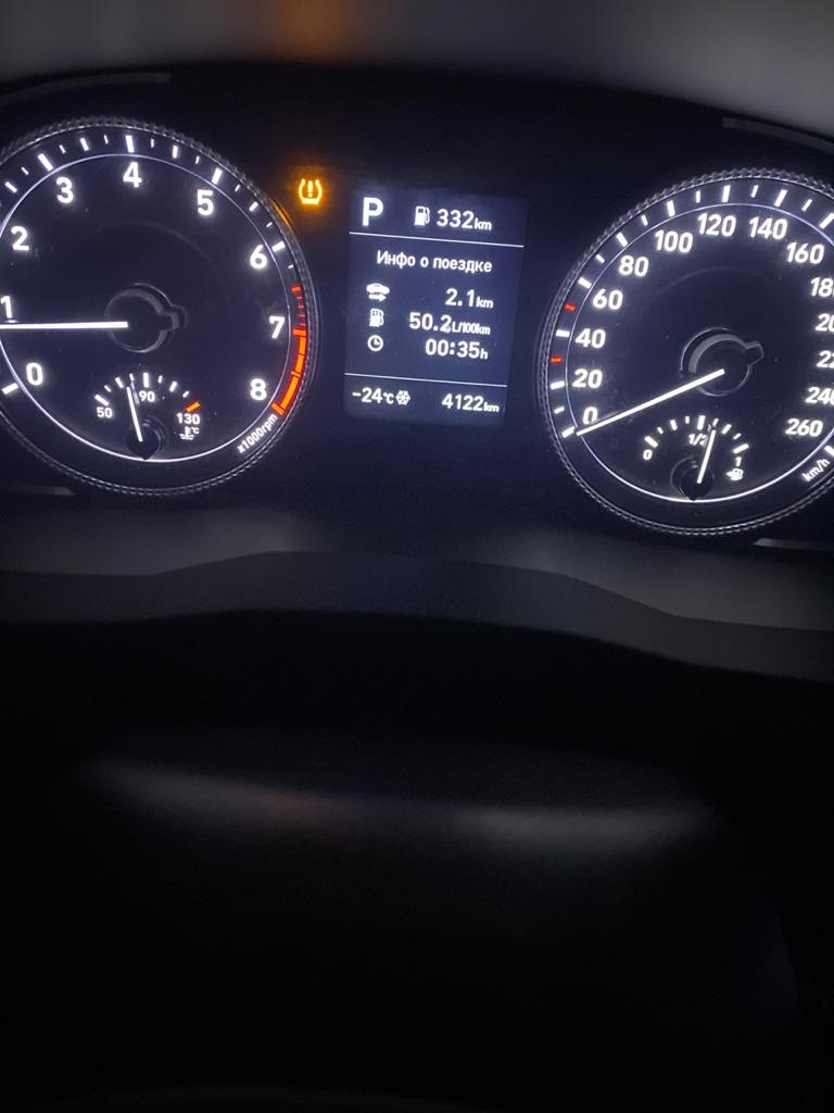 Ошибка датчика давления в шинах — Hyundai Sonata VIII (DN8), 2 л, 2020 ...