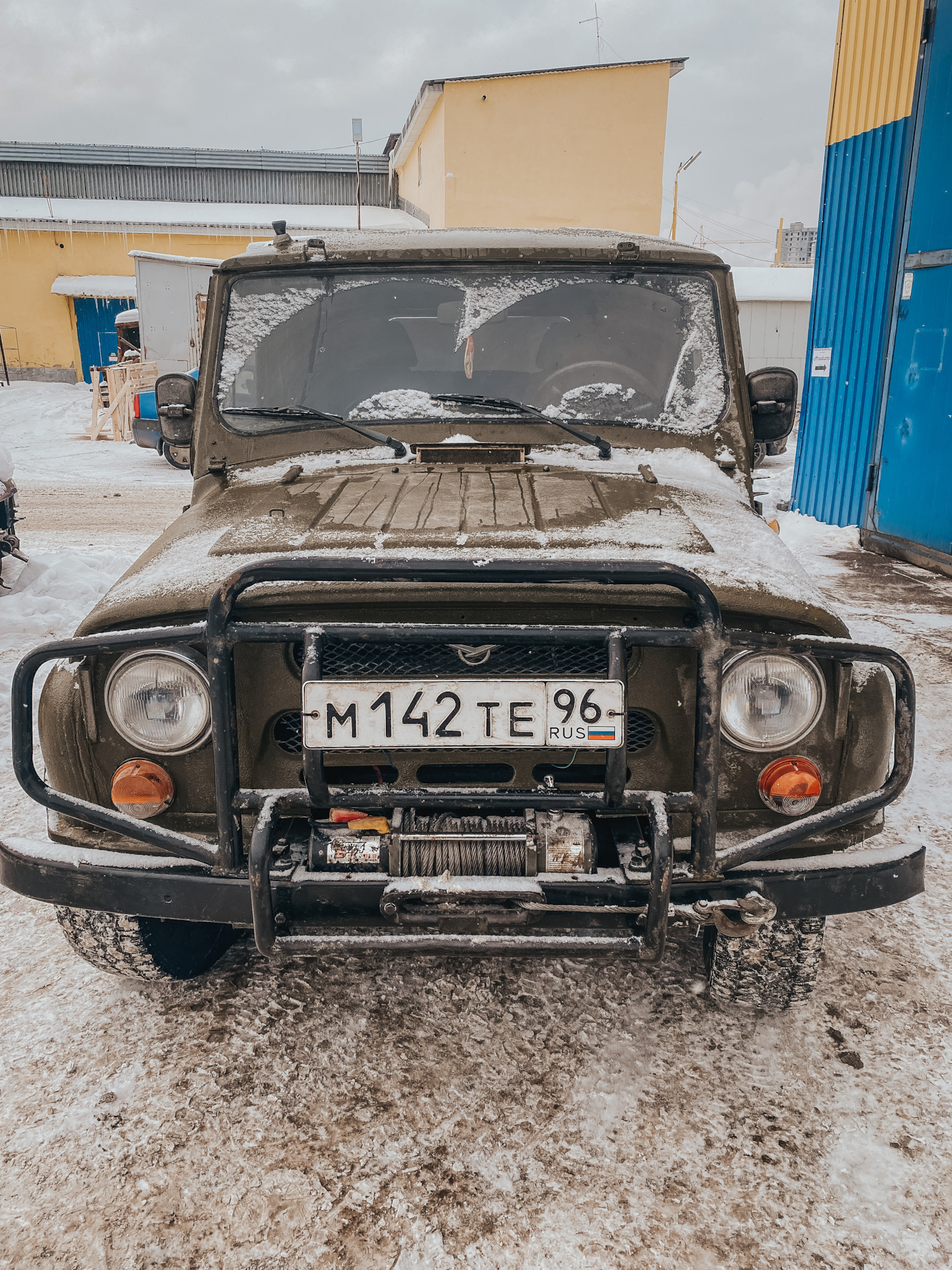 Установка лебедки — УАЗ 31519, 2,9 л, 1998 года | аксессуары | DRIVE2