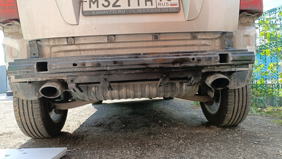 Задний бампер. — Hyundai Tucson (JM), 2 л, 2005 года | своими руками ...