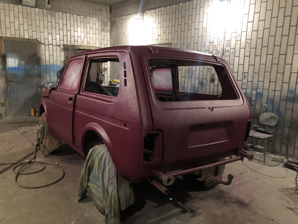 Покраска в раптор — Lada 4x4 3D, 1,7 л, 1982 года | кузовной ремонт ...