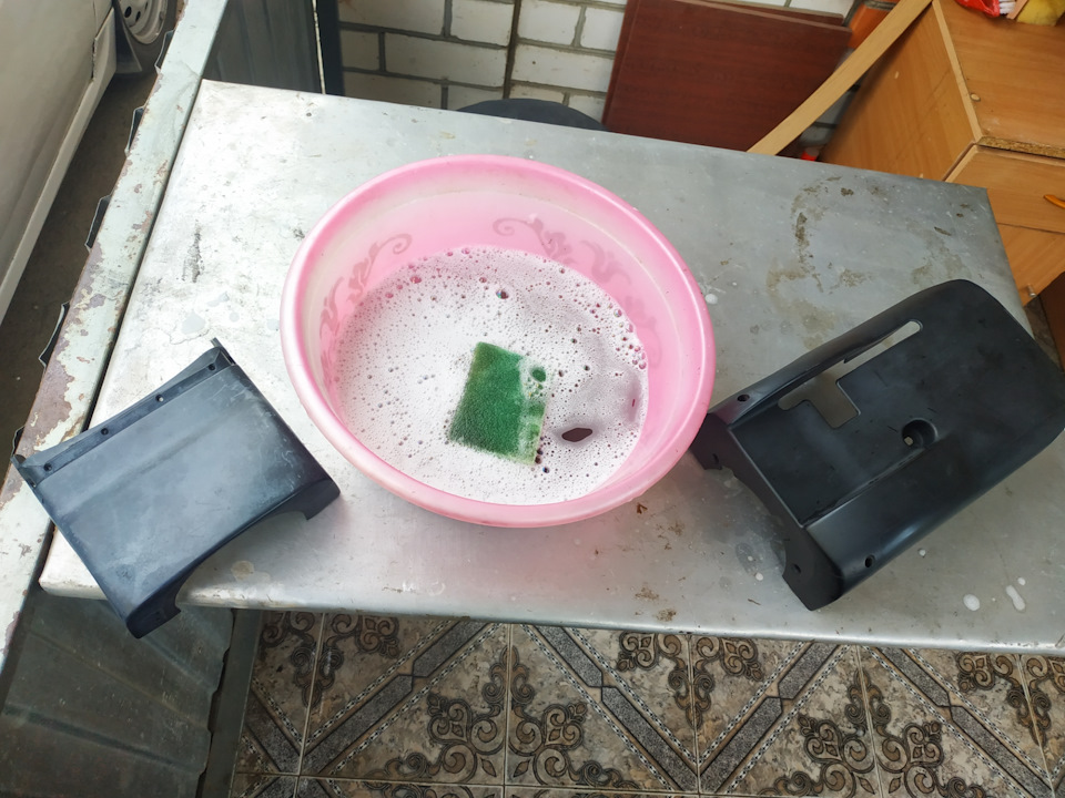 Удаление софт тач и покраска пластика — Volkswagen Golf Mk4, 1,6 л ...