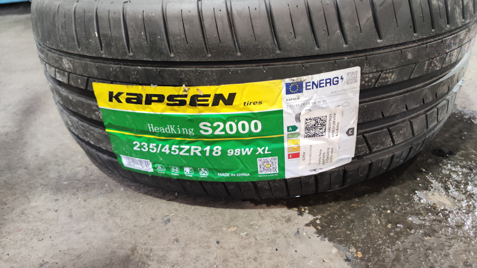 Новая летняя резина Kapsen s2000 — Subaru Levorg (VM), 1,6 л, 2014 года ...
