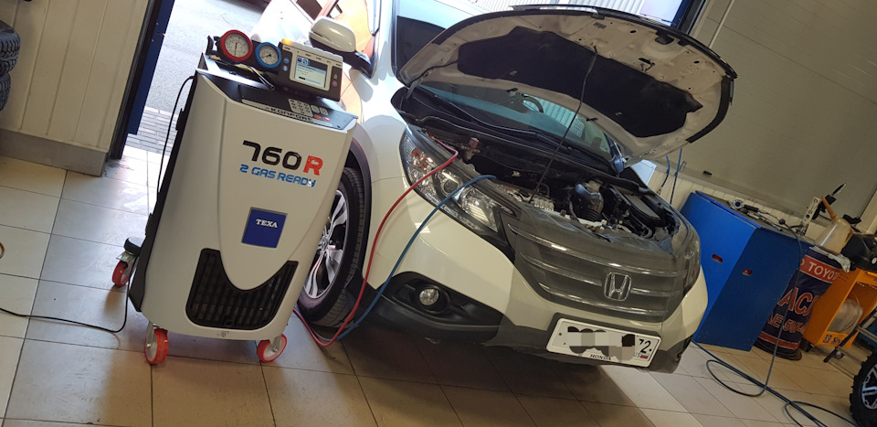 Кондиционер Хонда срв 2,4 2014года — Honda CR-V (RM), 2,4 л, 2014 года ...