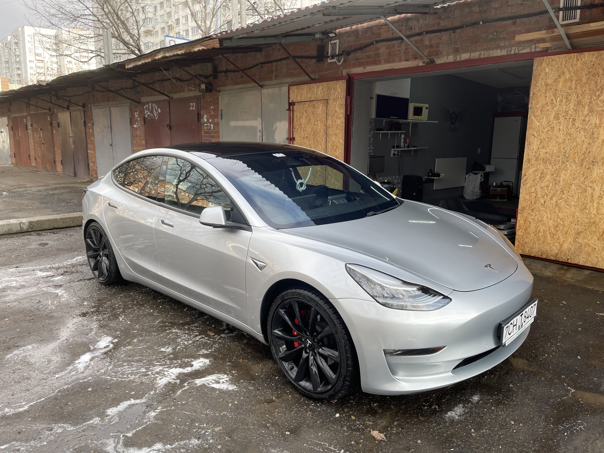 Тонировка+винил — Tesla Model 3, 2019 года | стайлинг | DRIVE2