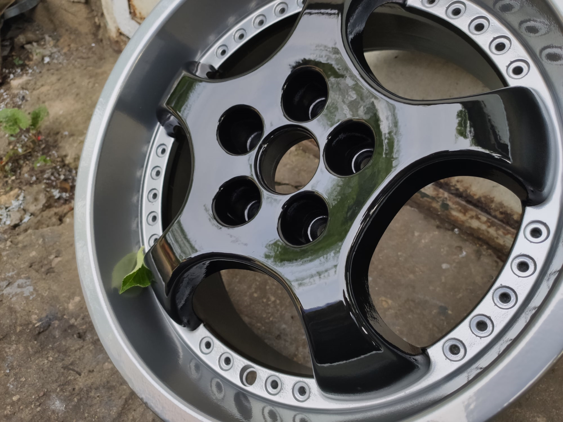 Диски R16, Ford Glaxy — покраска порошковой краской — черный + металик ...