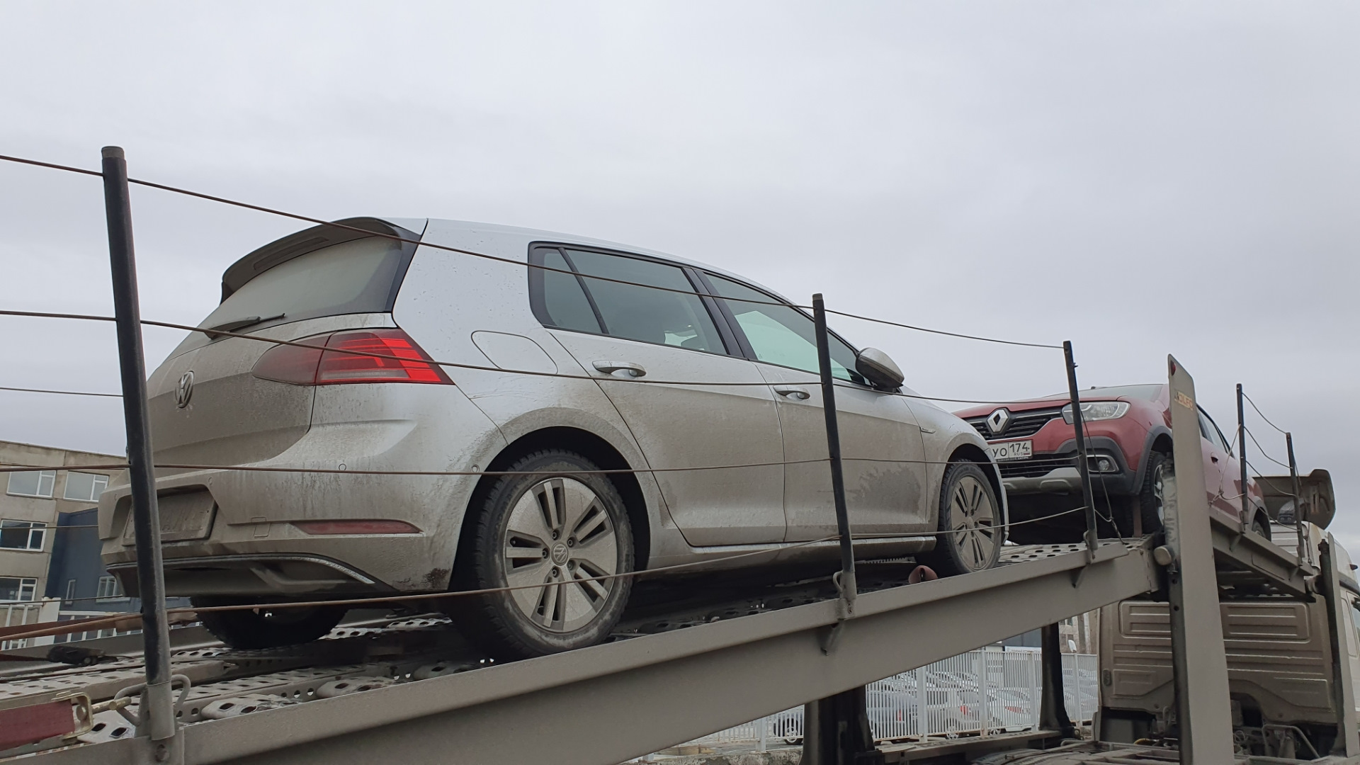 Челябинск — Санкт-Петербург автовозом через Тольятти e-Golf — Volkswagen  e-Golf, 2019 года | другое | DRIVE2