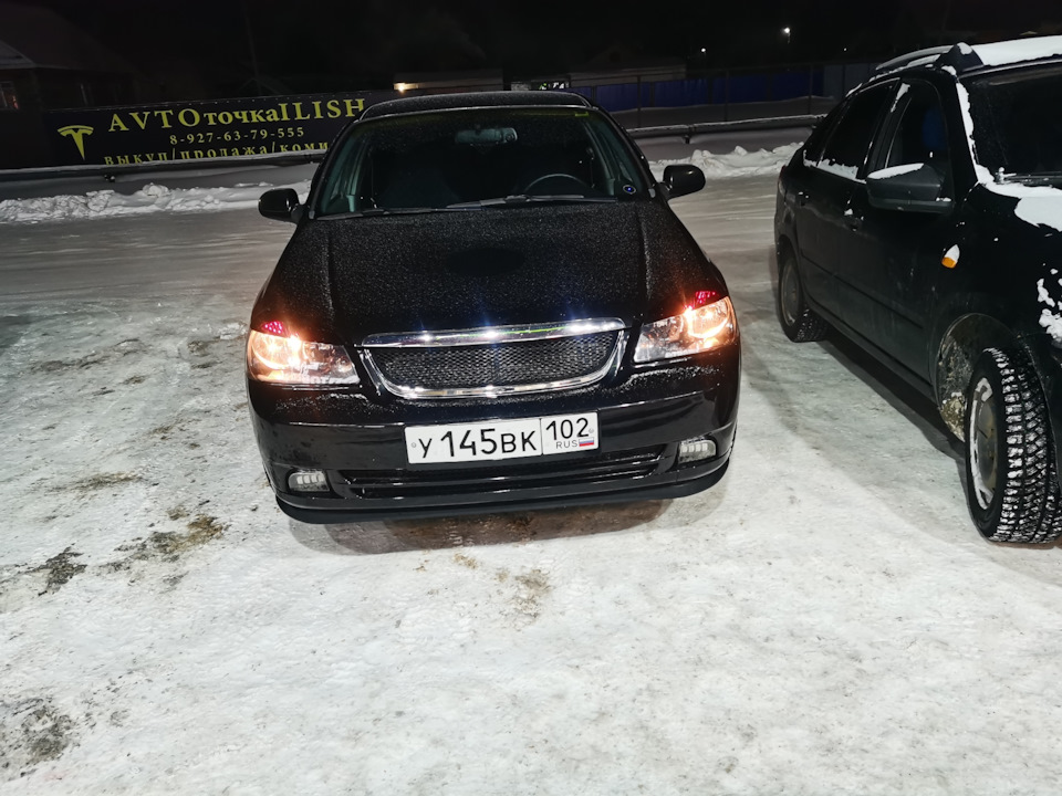 Реснички и губа под бампер — Chevrolet Lacetti Sedan, 1,6 л, 2009 года ...