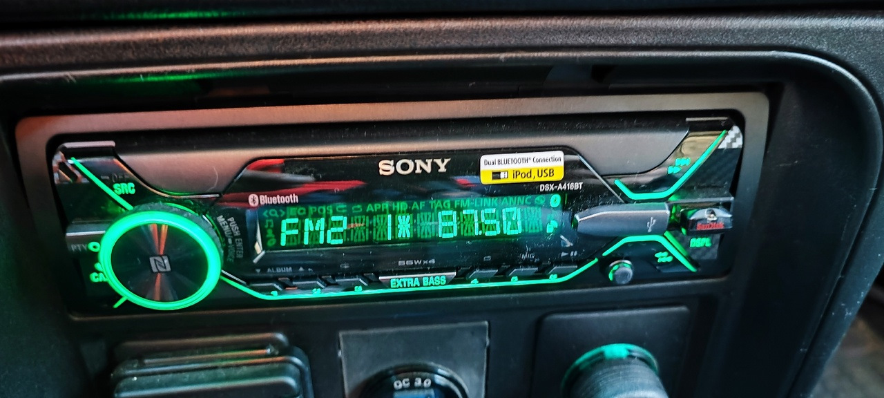 Магнитола Sony DSX-A416BT/Q — Chevrolet Niva (1G), 1,7 л, 2007 года ...