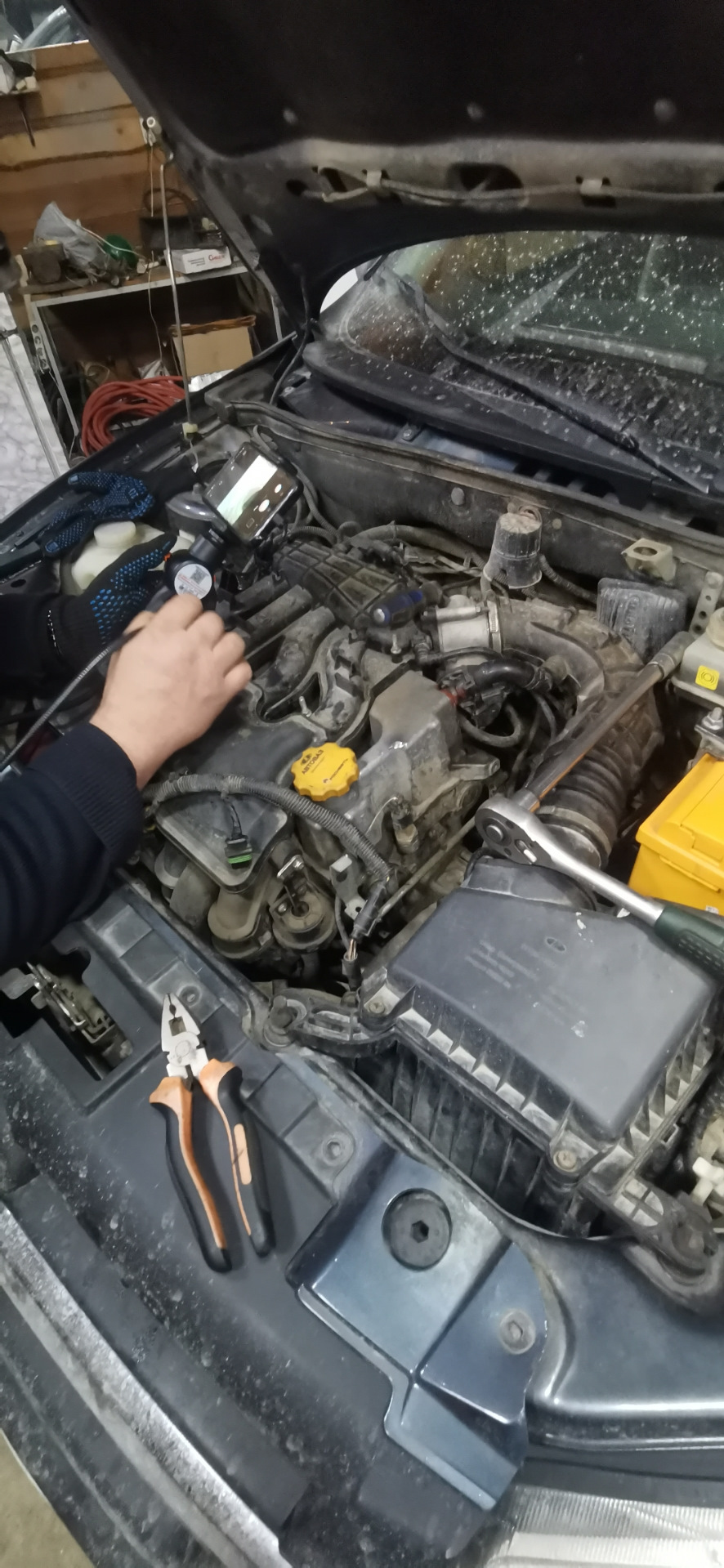 Замена ремня грм и помпы. Лада гранта 16 клапанная. — Lada Гранта (2G ...