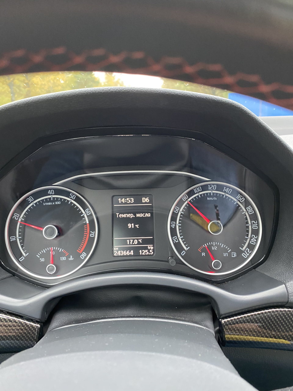 Пересвет стрелок щитка приборной панели — Skoda Octavia RS A5 Mk2, 2 л ...