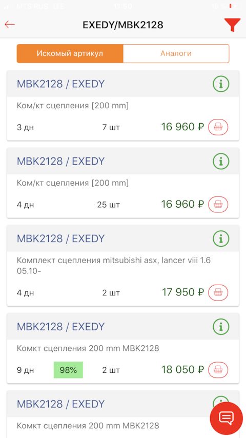 MBK2128 Комплект сцепления EXEDY | Запчасти на DRIVE2
