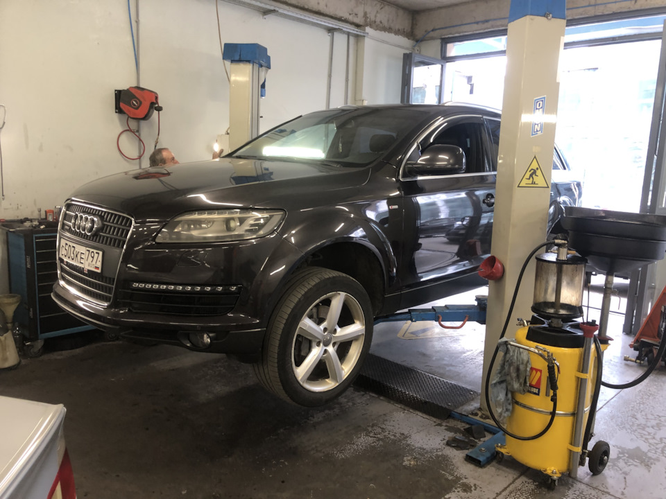 Замена масла в дифференциалах и рулевой рейке Q7 — Audi Q7 (1G), 3 л ...