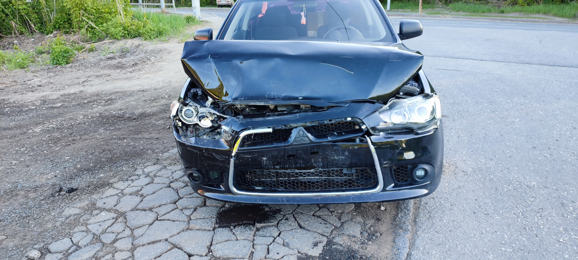 Живи, просто живи🥺 — Mitsubishi Lancer X, 2 л, 2013 года | ДТП | DRIVE2