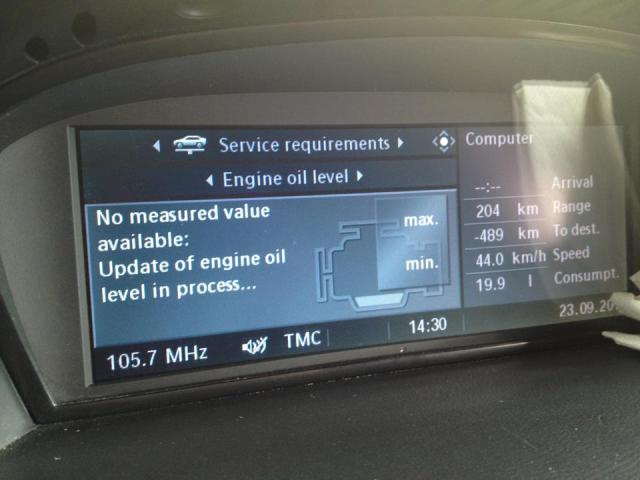 No measurement currently possible BMW e60. Интервал замены масла бмв