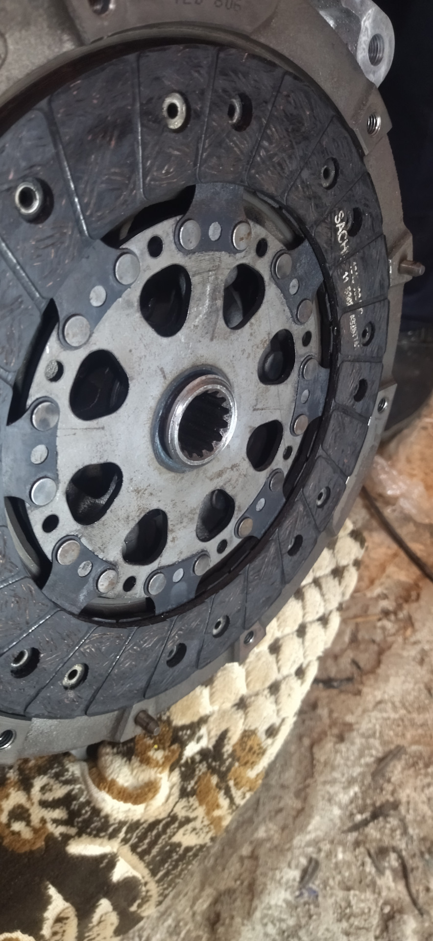 Как правильно ставить диск сцепления? — Opel Vectra C, 2,2 л, 2003 года ...