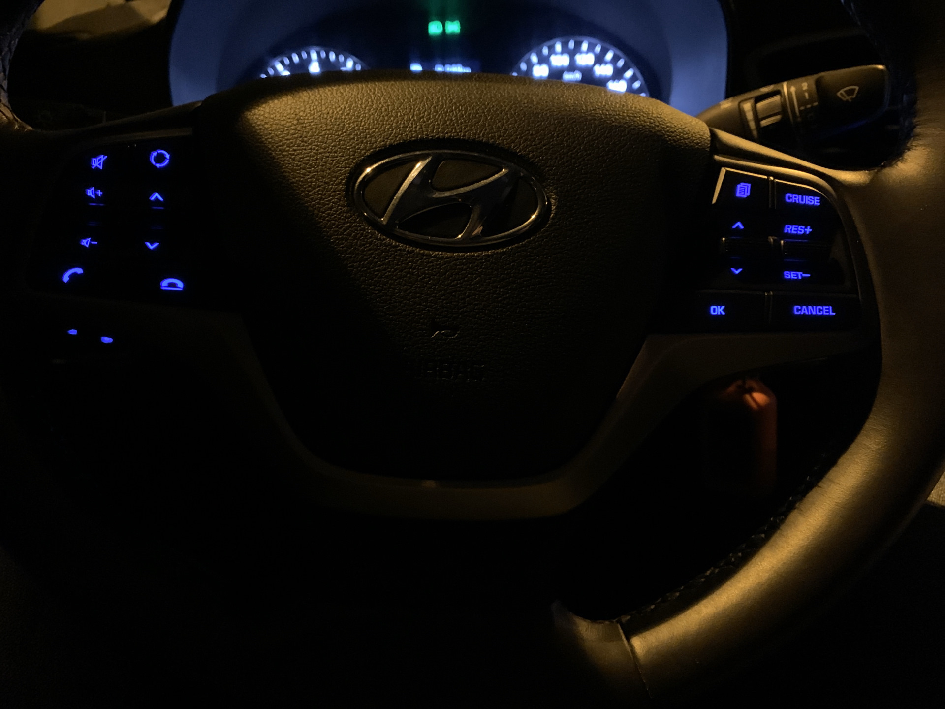 Круиз-контроль Солярис 2 голубая подсветка — Hyundai Solaris (1G), 1,4 ...