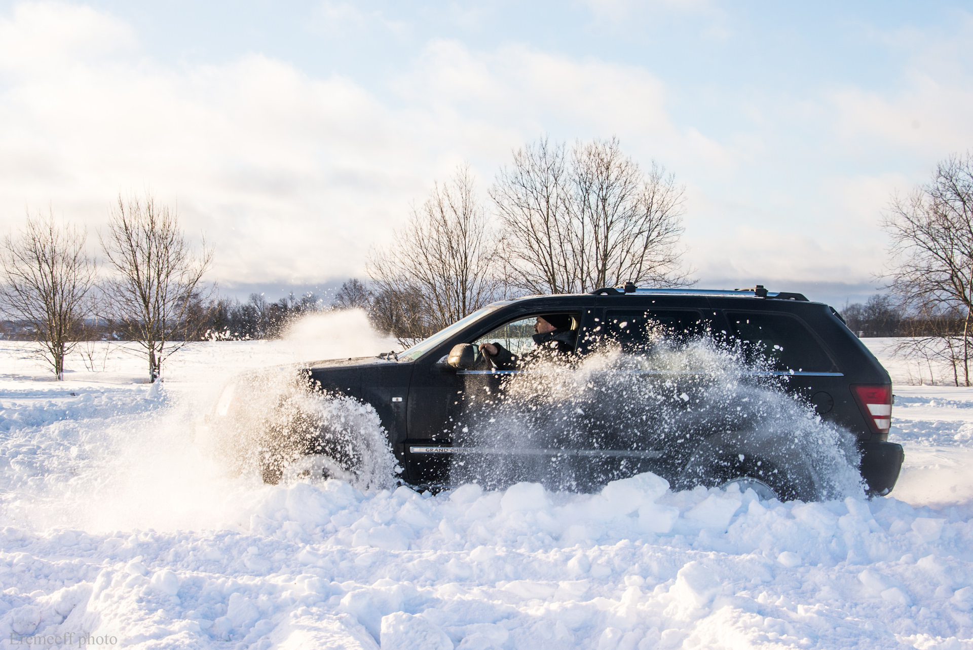 Jeep Grand Cherokee 3.0 at по снегу