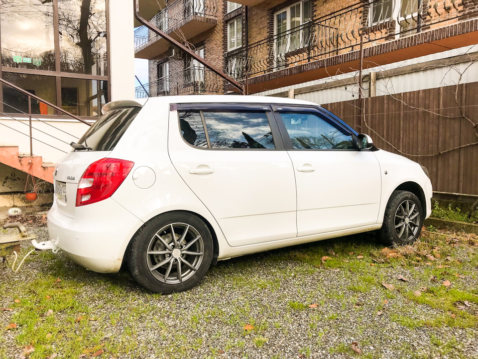 Занижение skoda fabia 2