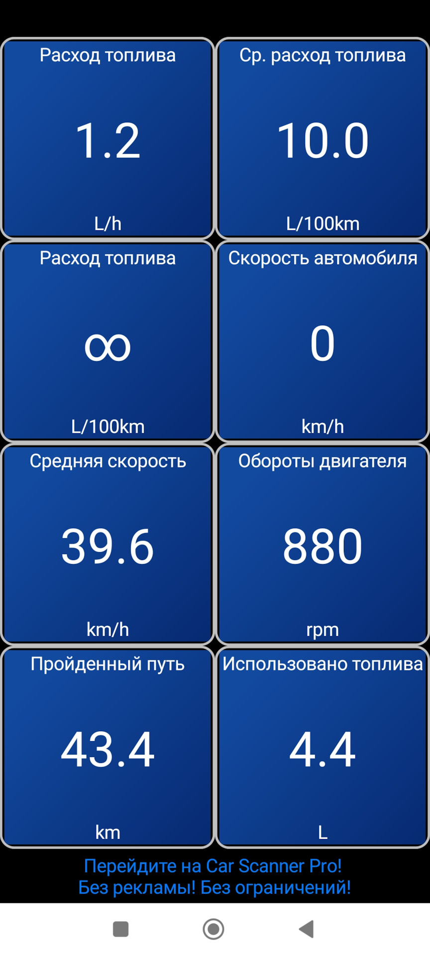 Программа Car Scanner глючит, помогите разобраться с расходом — Chevrolet  Niva, 1,7 л, 2005 года | электроника | DRIVE2