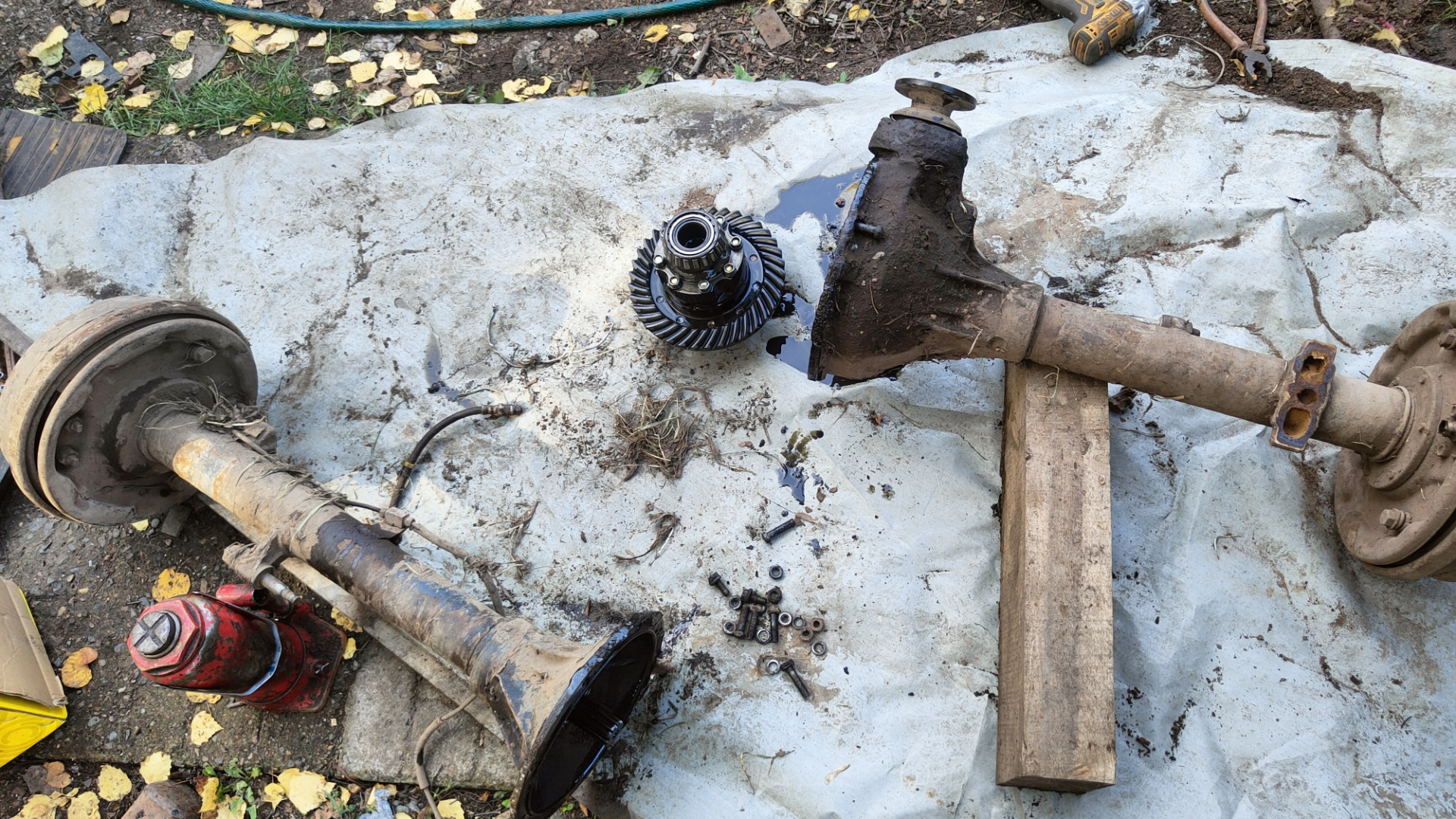 Дефектовка заднего моста и рессоры от волги — УАЗ 31512, 2,5 л, 1985 ...