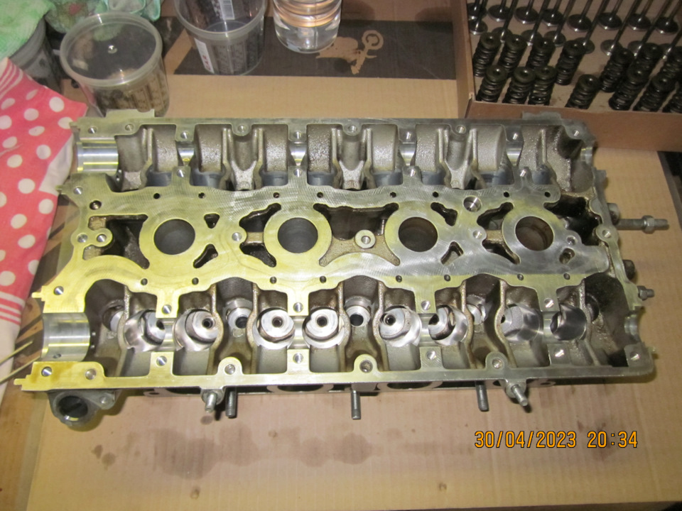 Доведённая до ума ГБЦ подготовлена к сборке — Lada Vesta SW (1G)