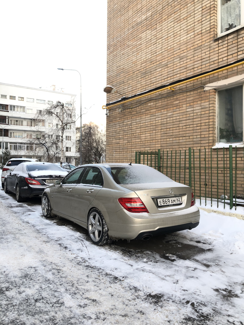 Моя замерзшая красавица. Или когда у тебя ппц красивая машина —  Mercedes-Benz C-class (W204), 1,8 л, 2012 года | фотография | DRIVE2